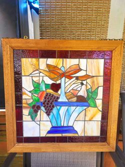 Tiffany style hanging window - Not glass - 28 inch by 28 inch