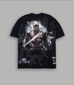 Darc Sport Marvel Limited Edition Deadpool Tee Black L Crew Neck