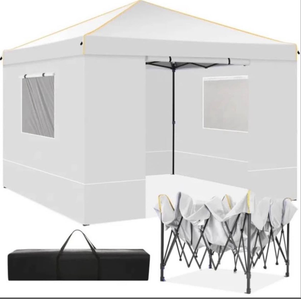 Brand New Never Used 10' X 10' Pop Up Canopy Tent With 4 Removable Sidewalls
