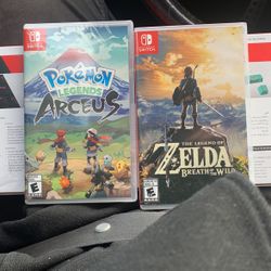 Pokémon Arceus & Legend Of Zelda Breath Of The Wild Sealed Brand New Nintendo Switch Games 