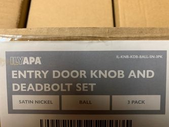entry door knob and deadbolt