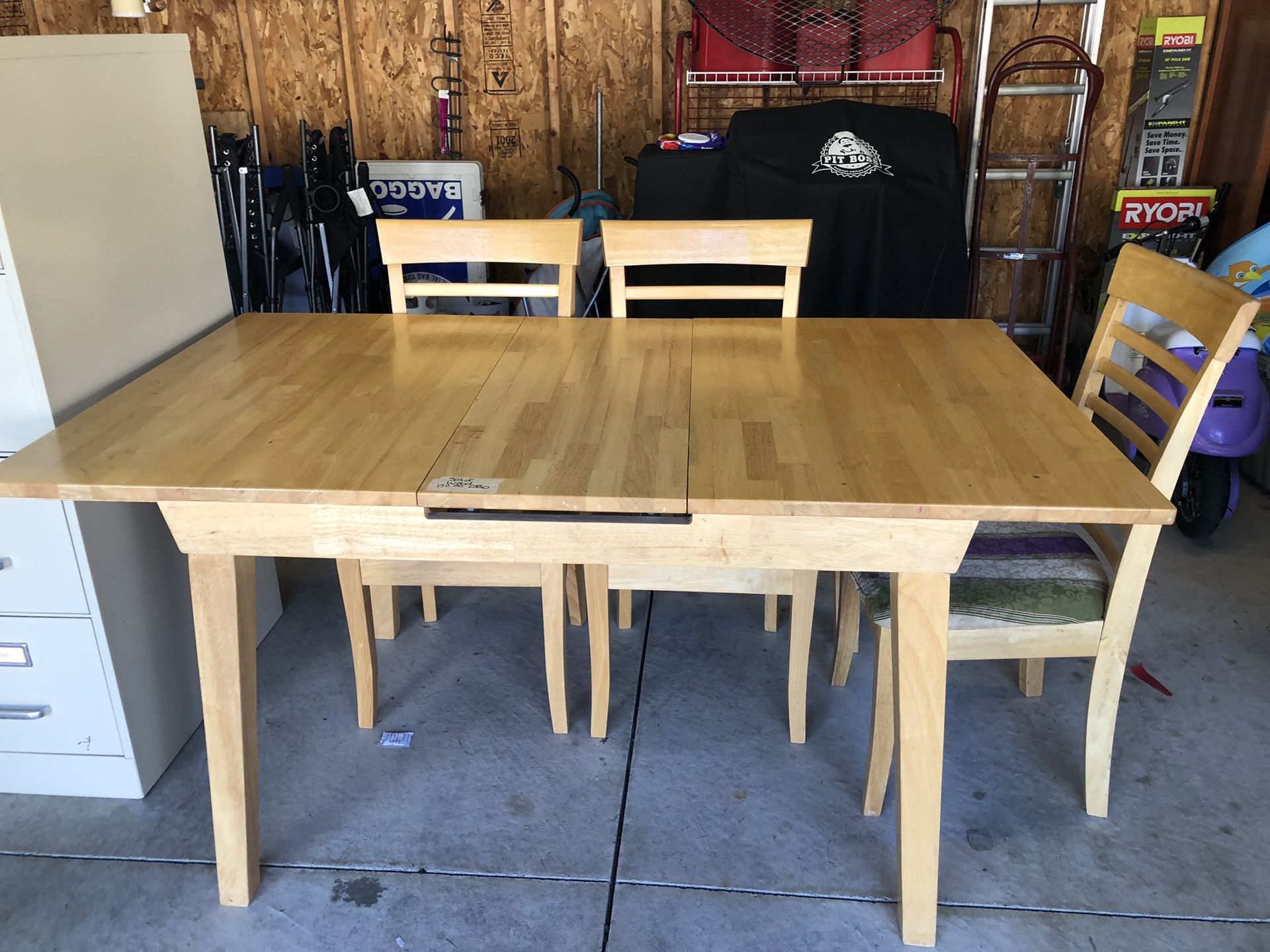 Nice Ashley pop up leaf kitchen table and chairs