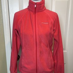 Columbia Women’s Pink/Coral Zip Up Fleece 