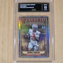 Emeka Egbuka Rookie Card Graded GEM Mint 10