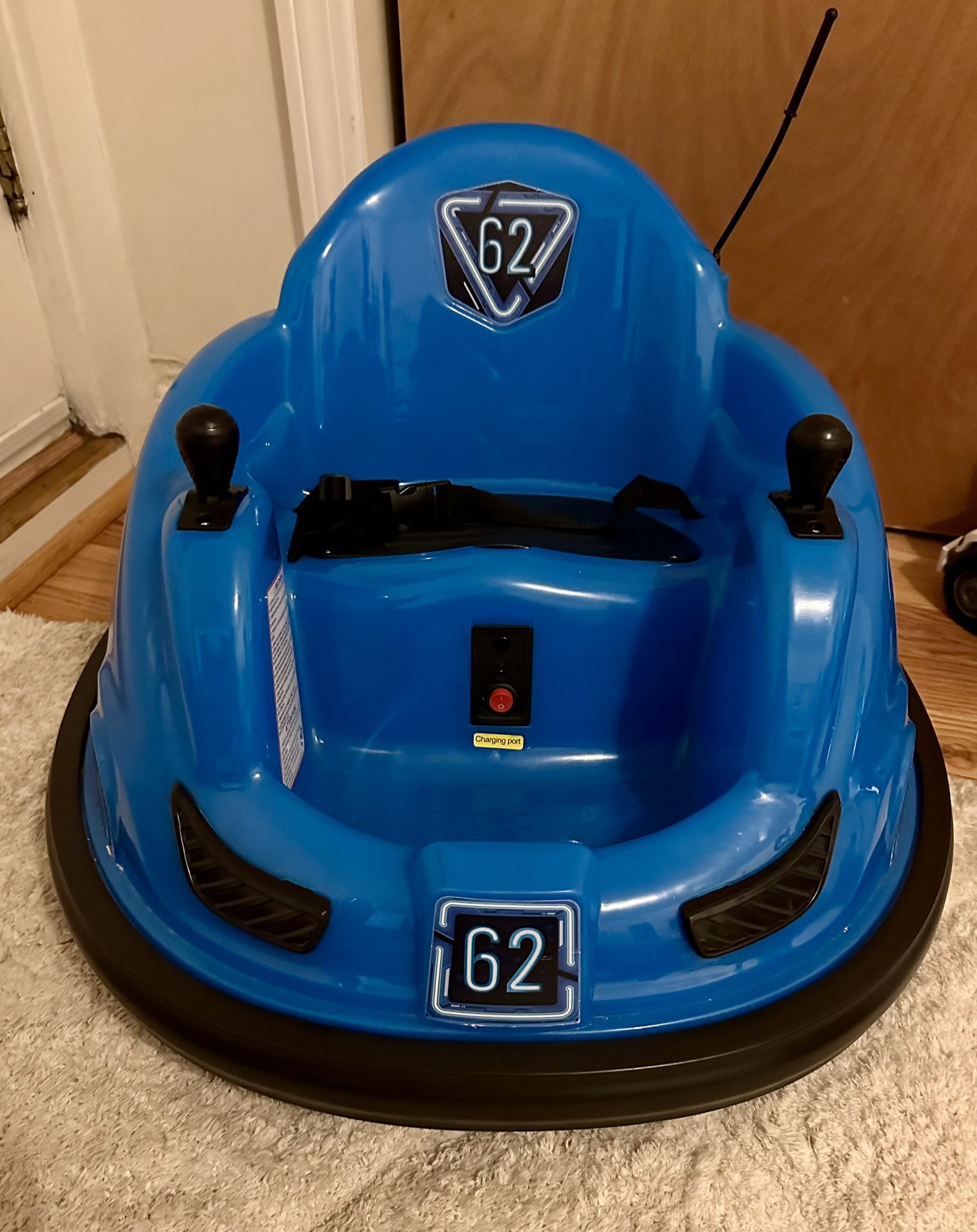 Flybar Electric Bumper Car Ride-Blue