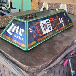 Miller Light Pool Table Light
