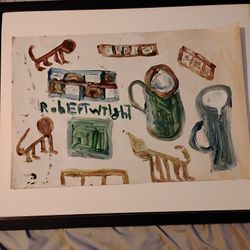 Robert Wright Folk Stylized Acrylic Painting