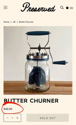 Henning Lee Manual Butter Churner