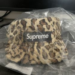 Supreme Goodenough Crushed Rayon Pile Camp Cap Leopard Size OS BRAND NEW