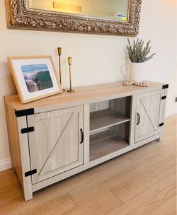 Farmhouse style buffet sideboard or entertainment console
