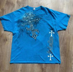 Vintage Blue crosses shirt