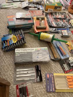 Tool Lot 50+ Pieces NEW in Package - Socket Set, Battery Tester, Pliers & More