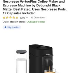 Nespresso VertuoPlus 