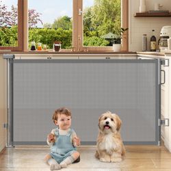 Cideny 58" Wide Retractable Baby Dog Gate