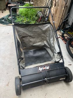 Agri-Fab lawn sweeper - picks up leaves, small sticks, etc