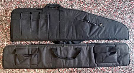Lot of 2 Bulldog Padded Soft Rifle Shotgun Gun Cases Black Carry Bags