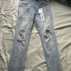 Purple Brand P002 Light Wash Blowout