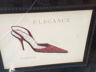 Framed Fashion Shoe Art Print