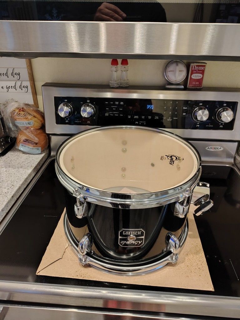 Very Nice 12" Gretsch Energy Black Drum