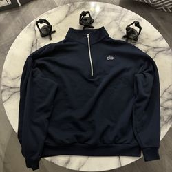 Navy Blue alo quarter zip