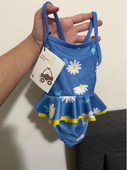 Blue Daisy Swimsuit