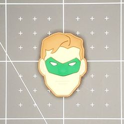 Green Lantern Face Croc Charm
