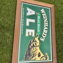 Rare Vintage Weinhard Bar Mirror