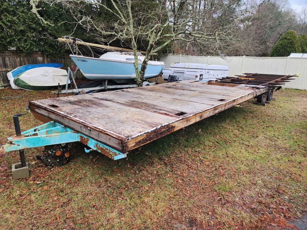 43ft Dual Axle Trailer Heavy Duty Mobile Home Frame 10ft Wide 2in Ball