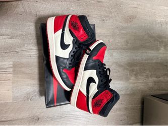Jordan 1 bred toe