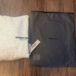 Essentials “Fear Of God” Hoodie Unisex Oversized Small Brand New Light Grey  