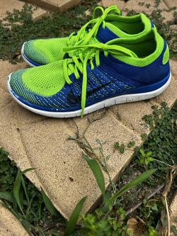 Free 4.0 flyknit green and blue 2025