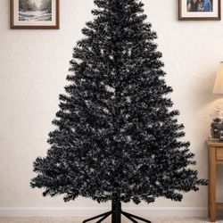 6ft Black Christmas Tree – Never Used – Foldable – Unique!