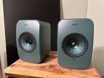 KEF LSX II LT Wireless HiFi Speakers Pair - Sage Green
