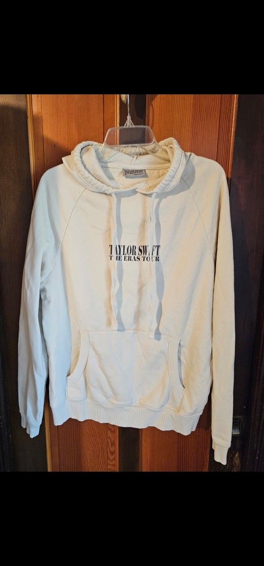 Taylor Swift The Eras Tour Beige Cream Hoodie Size S