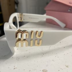 White Miu Miu Sunglasses! 