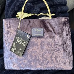 Loungefly Hocus Pocus purple velvet Bag