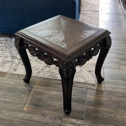  Dark Brown Square Table 