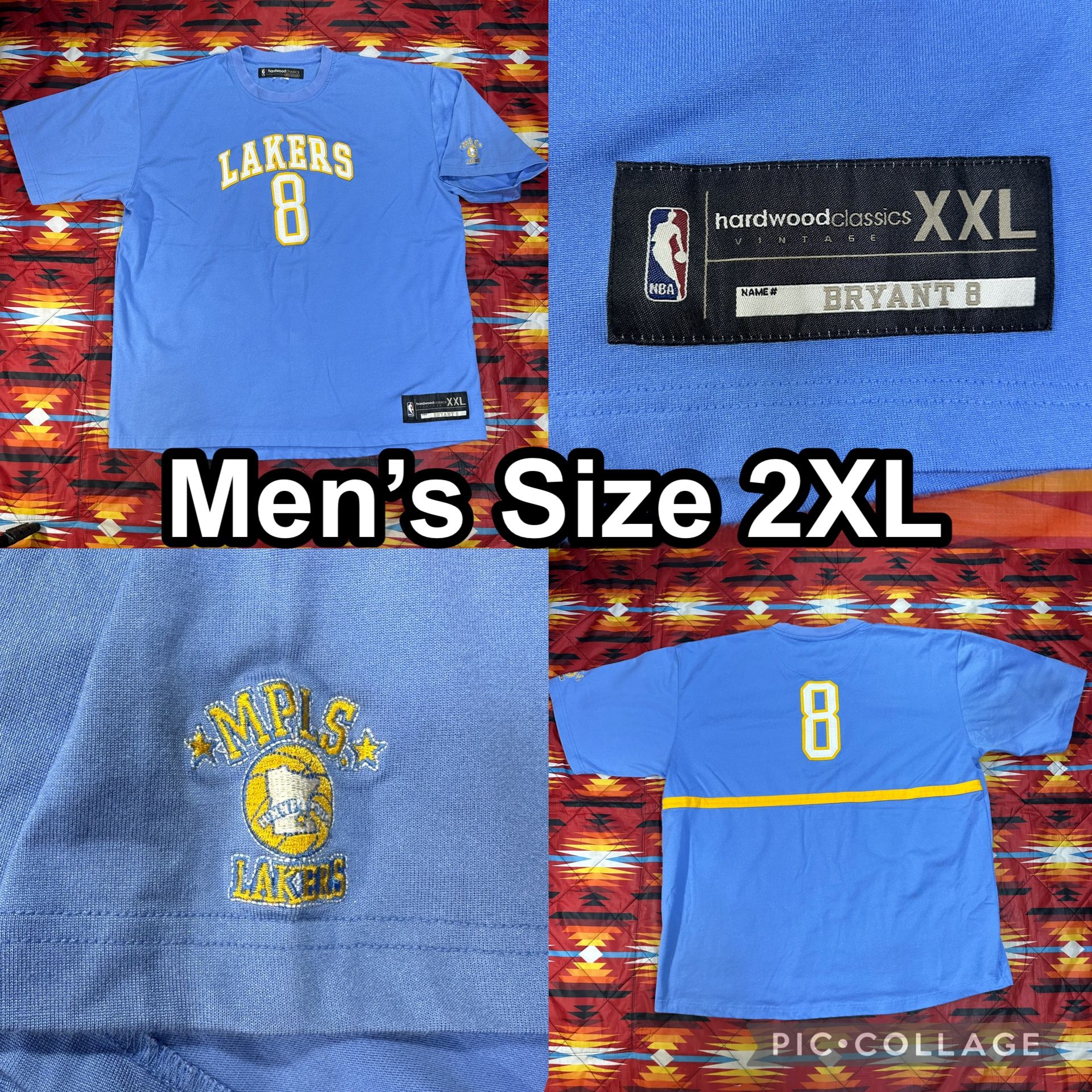 Reebok Hardwood Classics Vintage KOBE BRYANT #8 Jersey Shirt Men’s 2XL Lakers