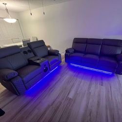 Brand New Power Reclining Sofa And Loveseat / Sofa Y Loveseat Reclinables Nuevos A Estrenar...Fast Delivery 🚚 