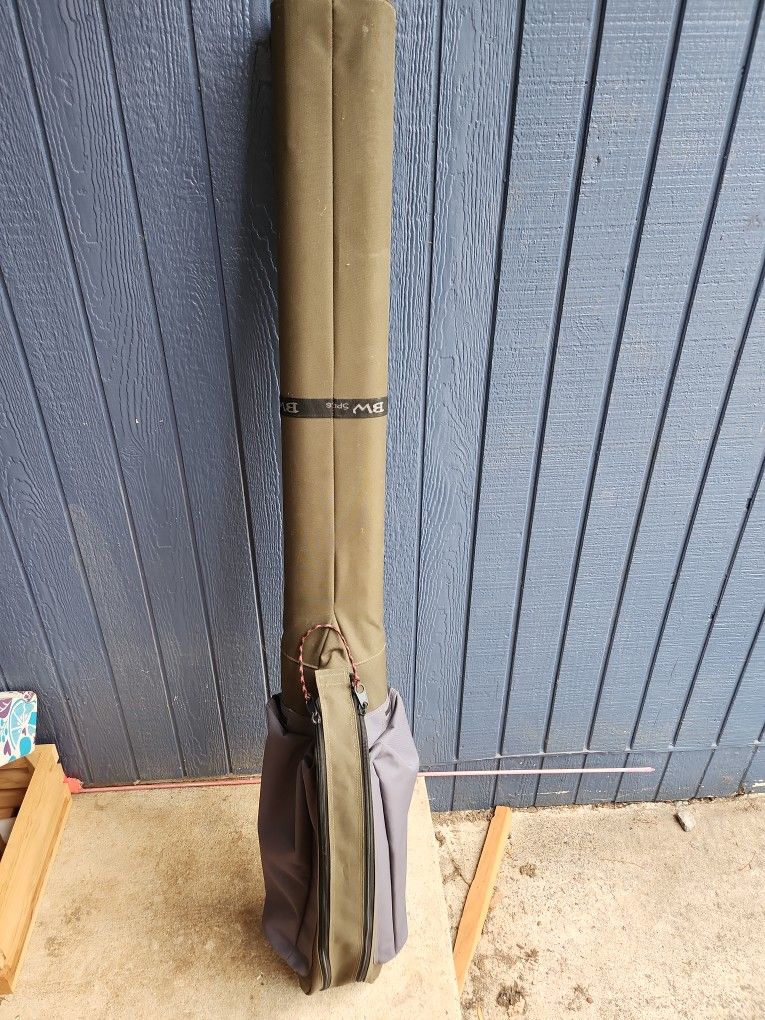 B W Sports 2pc 7ft Dual Spinning Rod and Reel Combo Case
