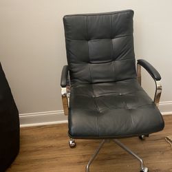 RH Rossi Leather Desk Chair 