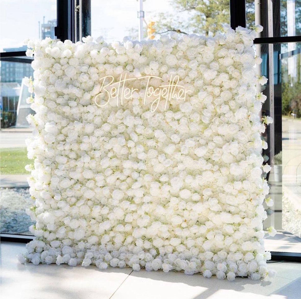 White Flower Wall