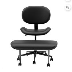 Armless Office Chair for Cross Legged Sitting
