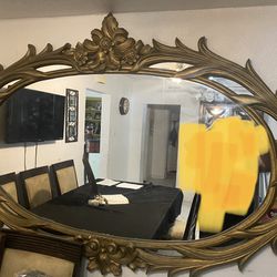 Gold Antique Mirror 