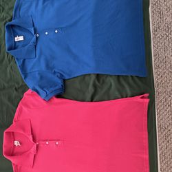 Pink And Blue Small Golf Polos Women’s 