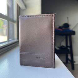Nautica Leather Tri-Fold Passcase Wallet