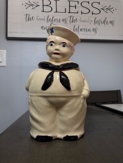 1940s Shawnee Pottery Sailor Boy Cookie Jar Rare *CHIPPED*