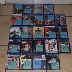 PlayStation 4 5 Video Games Collection PS4 PS5 Selling Individually Only