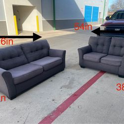 Gray 2pc Couch Set By Ashleys (DELIVERY AVAILABLE)