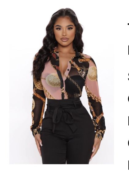 Fashion Nova mesh Shirt